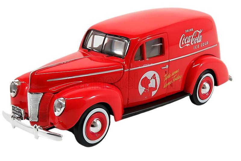 Miniatura Coca-Cola 1940 Ford Sedan Delivery Van 1/24 - Carrinhos